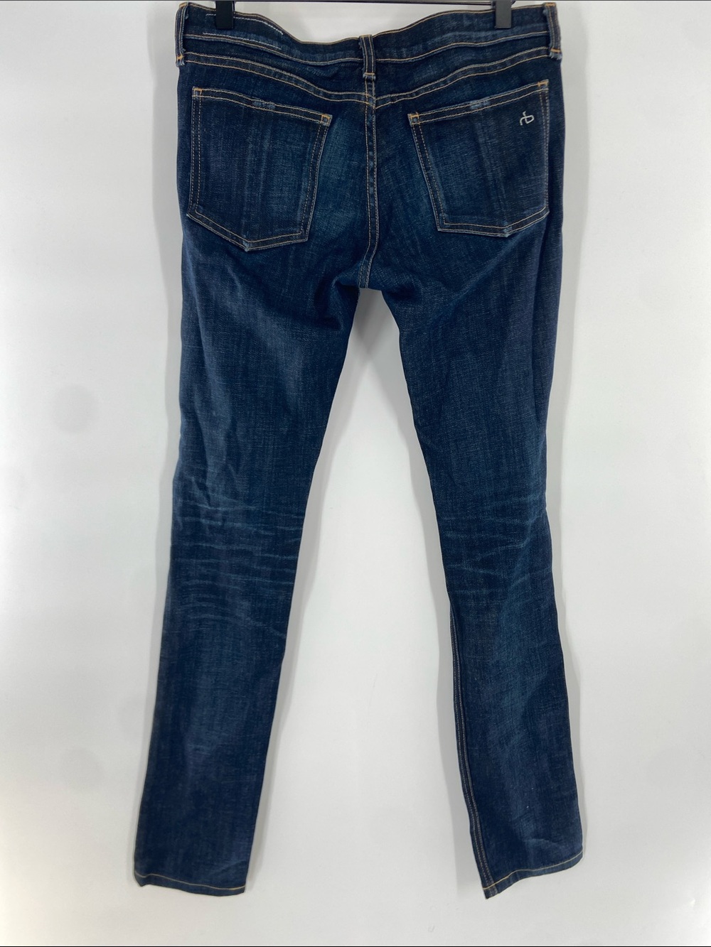 rag & bone Blue Straight Pants Jeans Size 28 Gently Used - Picture 2 of 2